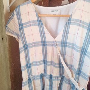 plaid cotton dress